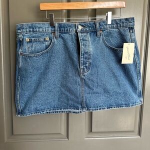 Denim Mini Skirt